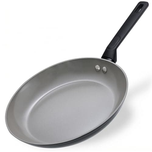 UFIRE 11 Inch Nonstick Frying Pan Skillet, Ceramic Frying Pan, Non Toxic Healthy Ceramic Coating, Suitable for All Stovetops, PTFE PFOA PFOS Free, Black - Image 1