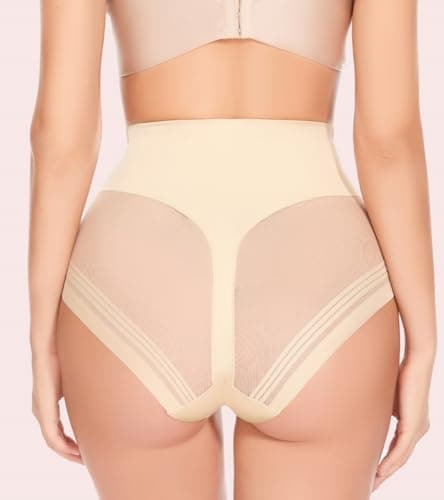 FVACPJ Shapewear Tummy Control Panties - Womens Shaping Underwear Compression Briefs Low Rise Cincher Bodyshaper Girdle Panty Nude - Thumbnail 2