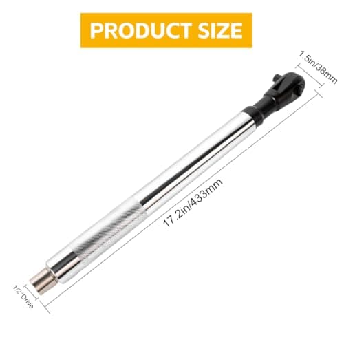 Pneubolt 1/2" Offset Extension Wrench & Drill Adapters, Portable Impact Extender for Tight Spaces, Labor-Saving Multifunctional Tool for Automobile Repair & Furniture Assembly - Thumbnail 2