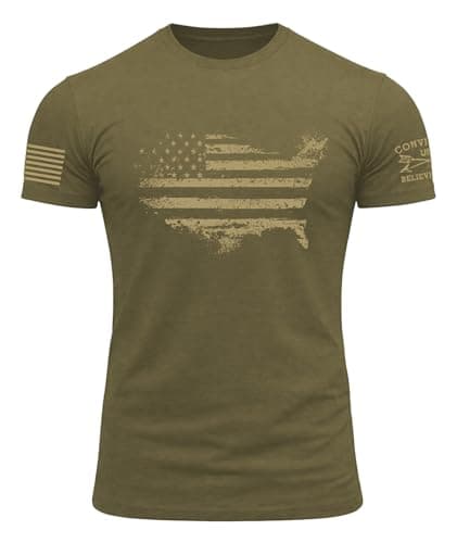 KESIHAN Mens American Patriotic T Shirts Freedom Shirt Men's Patriotic Graphic T-Shirt Crewneck Casual Top - Image 1