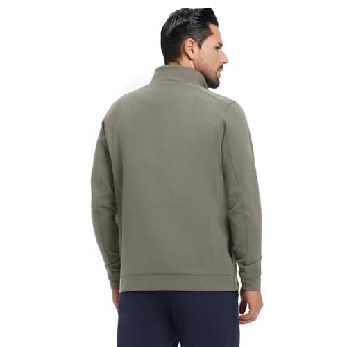 MAELREG Mens Jacket with Zipper Pockets Casual Stylish Lightweight Softshell Jacket Men for Golf Work Windbreaker - Thumbnail 3