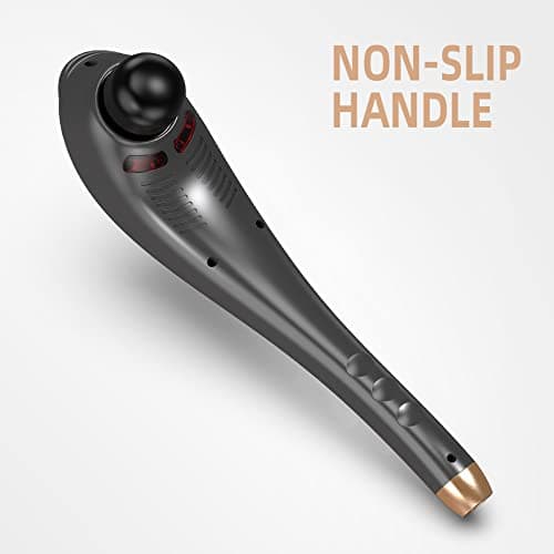 Asopal Back Massager for Pain Relief, Portable Cordless Massager with Type-C Charging, Deep Tissue Back Massage Machine, Hand Held Massage Tool, Body Relaxation Handheld, Rechargeable - Thumbnail 4