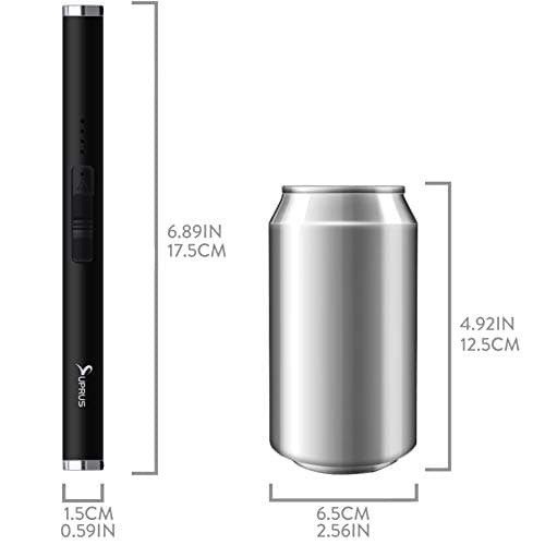 SUPRUS Lighter Electric Candle USB Type C Rechargeable Lighter with Upgraded LED Battery Display Safety Switch Flameless Plasma Windproof for Cooking BBQs Fireworks - Thumbnail 6