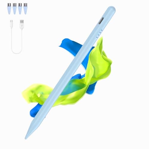 Stylus Pen for Android and iOS Touch Screen Pen,Tablet Pencil with 4 Pom Tip,Magnetic Phone Stylus Suit with Samsung/Huawei/Lenovo/Mi/Vivo/Switch and Other Android Smartphone and Tablet Devices- Blue