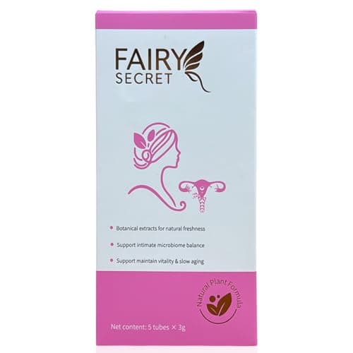 FAIRY SECRET Vaginal Moisturizer – 5×3g Tubes, Hyaluronic Acid & Herbal Extracts for Menopause Dryness