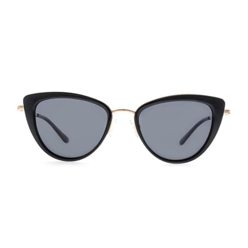 FAA'N Retro Big Frame Cat Eye Polarized Sunglasses Women with Spring Hinge(Black) - Thumbnail 2