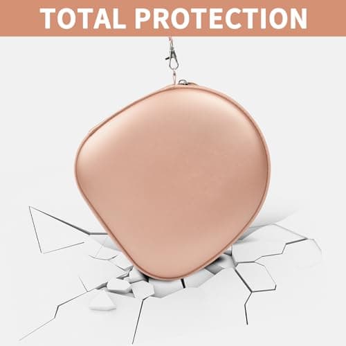 Headphone Case for Sony WH-CH720N WH-CH520 WH-1000XM4 for Soundcore Q20i Q20 Q30 for JBL Tune 720BT 510BT Noise Canceling Headphones, Wireless Headset Travel Bag (Box Only)(Rose Gold) - Thumbnail 5