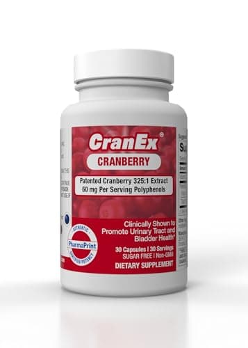 PharmaPrint CranEx - 30ct (325:1 Cranberry Extract) Superfruit Cranberry Dietary Supplement - Image 1