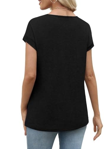 Going Out Tops for Women Beach Vacation Clothe Y2K Womens Clothes Black Large - Thumbnail 4