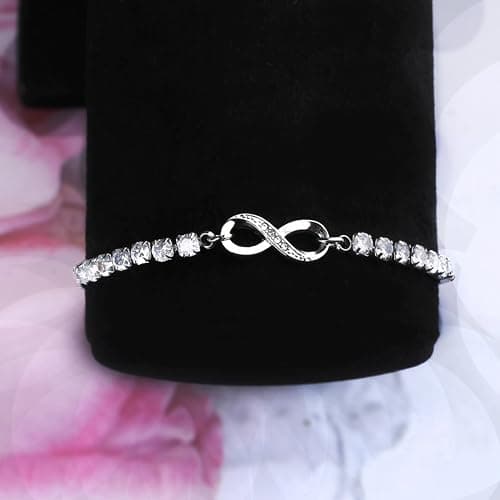 YLWJSP Infinity Love Heart Symbol Charm Bracelet for Women (Infinity Br) - Thumbnail 3