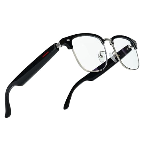 SZXWL Bluetooth Smart Glasses with Camera for Sports/Cycling/Running, Bone-Conduction Music Glasses, Hands-Free Call, Intelligent Voice Navigation (Anti-Blue Light Glasses) - Image 1