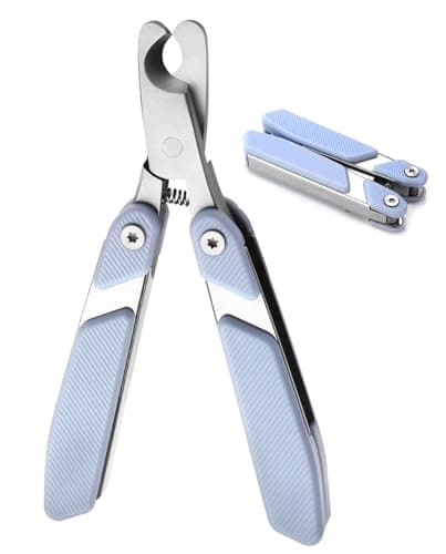 HEYCROWN Dog Nail Clippers with Foldable Design Cat Nail Trimmer