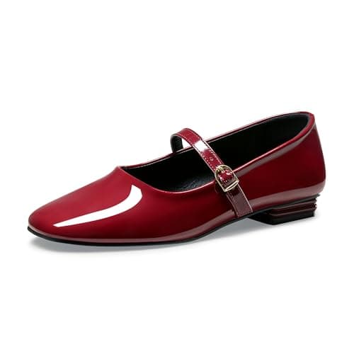 StillFancxy Women's Mary Jane Flats Closed Round Toe Ballet Flat Dressy Comfortable Slip on Shoes - Thumbnail 3