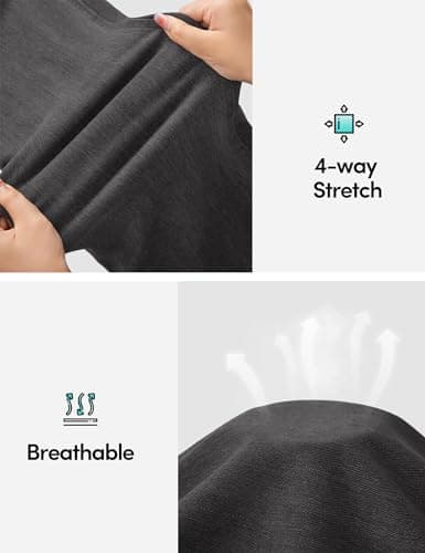 IUGA Stretchy Jeans for Women High Waist Jeggings Tummy Control Skinny Jeans Pull on Leggings with Pockets Trendy Casual(Gray, Large) - Thumbnail 4