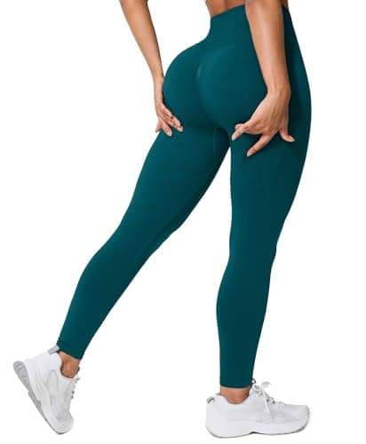 BRXL Booty Lifting Workout Leggings for Women Tummy Control High Waist Seamless Compression Gym Yoga Scrunch Butt Leggings Dark Green XS - Image 1