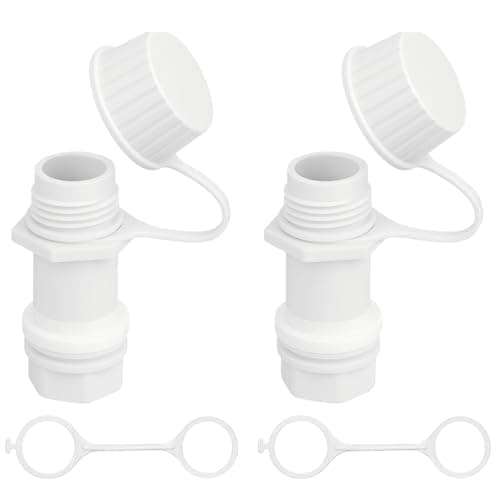 telehybrid 2 Pack Cooler Drain Plug Replacement Kit for Igloo,Ice Chest Drain Plug with Tethered Caps for Igloo 50-165 Qt Coolers,Cooler Accessories Replace Part - Image 1
