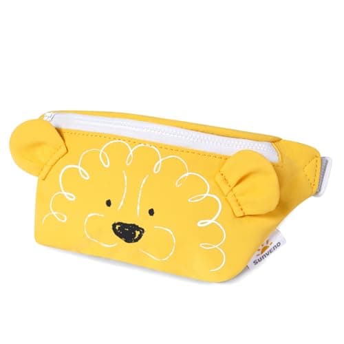 SUNVENO Kids Fanny Pack, Cute Lion Cartoon Waist Bag for Boys & Girls, Adjustable Crossbody Belt Pouch Ages 2-8, Travel Beach & Birthday Gift - Image 1