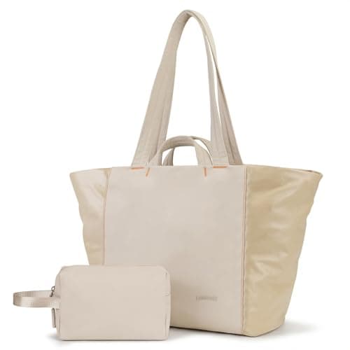 Laimeiwee Tote Bag for Women, Lightweight Gym Travel Bags with Yoga Mat Strap, Wet Pocket, Shoe Bag & Cosmetic Pouch, 3-PC Set Versatile Tote for Workout Fitness Pilates Swimming Work Stylish Handbag - Image 1