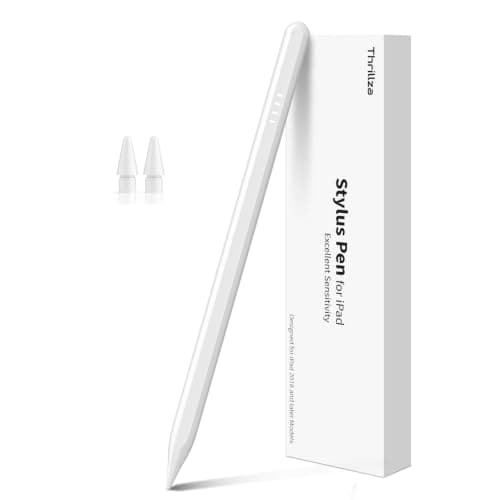 Thrillza Stylus Pen for iPad 2018–2026 Fast Charge Magnetic Attachment, Palm Rejection, Tilt Sensitive Precision Pencil Alternative for Apple iPad Pro 11"/12.9"/M4, Air 3/4/5/M2/M3/M4, mini 5/6/7 PD - Image 1