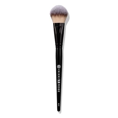 BK BEAUTY - NIKKI LA ROSE N17 MULTI-PRO FACE BRUSH – Dual-Sided Paddle Brush for Face Application, Liquid, Powder Blending - Bronzer, Contour, Blush, Foundation - Image 1
