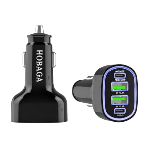 USB C Car Charger Adapter, PD 3.2 QC 5.0 Fast Charging, 4-Port Multi Car Phone Charger Compatible with iPhone 17 16 14 13 Pro Max, Galaxy S25 24 Ultra - Thumbnail 6
