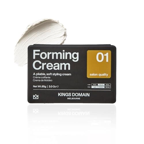 Kings Domain Melbourne Forming Cream | Hair Paste for Men | Medium Hold Natural Finish | Anti-Frizz Definition & Natural Shine - Image 1