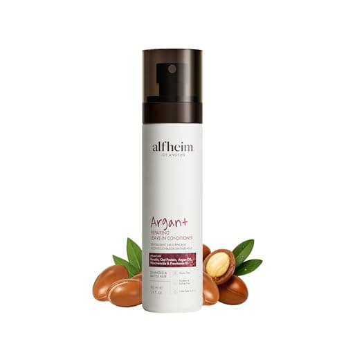 ALFHEIM Argan+ Repairing Leave-in Conditioner Spray for Dry, Damaged & Frizzy Hair with Argan Oil, Keratin, Oat Protein – Instant Detangling, Shine & Frizz Control – Color Safe, Sulfate Free – 5.4 oz - Image 1