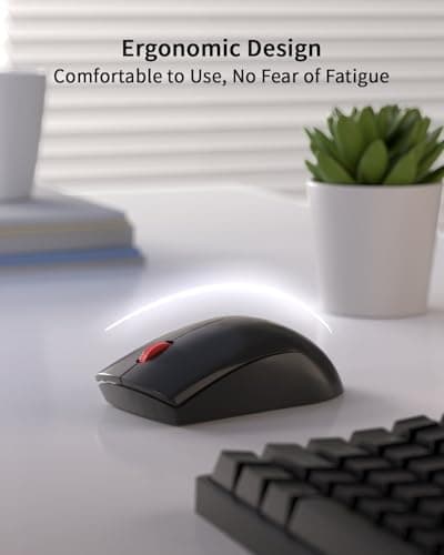 wegear USB Mouse WL150, Wireless Mouse for Laptop PC Mac, 2.4G Nano USB-A Ambidextrous Cordless Mouse, 1,000 DPI Ergonomic Portable Optical Computer Mice for Business Travel, Home Office - Thumbnail 5