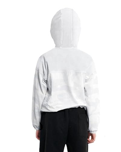 JiAmy Girl's Athletic Hoodie Zip Up Sun Protection Jacket Cooling Camo Shirt for Active Running Outdoor - Thumbnail 5