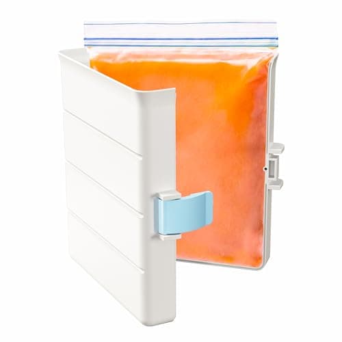 iCASA Soup Cubes Freezer Mold - 6 Cup Freezer Food Block Maker, Meal Prep Bag Container to Freeze Soups, Sauces, Leftovers & Bone Broth, Compatible with Gallon Freezer Food Storage Bag, Large - Image 1