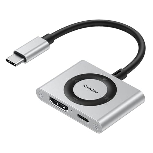 RayCue 2-in-1 USB C Hub, USB C to HDMI Adapter with HDMI 4K@60Hz & 100W PD Charging - Adapter for Laptop, MacBook, IPad (USB-C), iPhone 15/16, Tablets, Switch - Image 1
