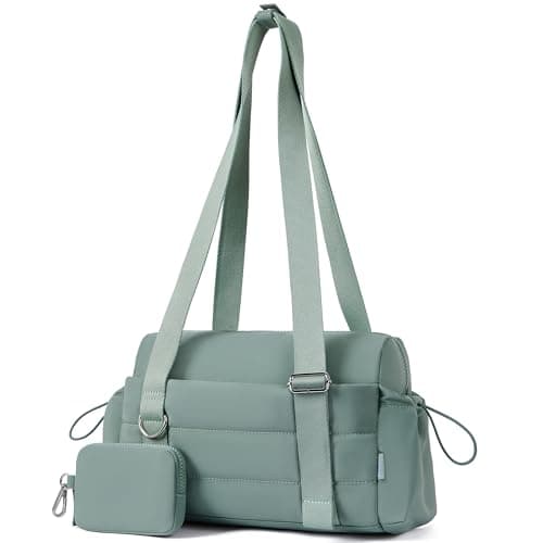 ROULENS Small Gym Bag for Women 2 Set Mini Gym Duffle Bag with Wet Compartment and Coin Wallet, Gym Tote Bag for Workout/Sport/Travel - Image 1