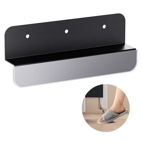 Adzyz Under Cabinet Foot Pull with Adhesive and Screws,Hands Free Garbage Drawer Toe Foot Pull Opener Suitable for Kitchen Trash Cabinet Drawer (Black) - Image 1