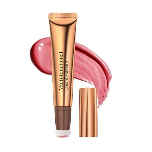 QIC Liquid Blush for Natural Matte Finish Multi-Use Blush Stick for Eyes Lips & Cheeks Nourishing & Long-Lasting (03 Rose Pink)