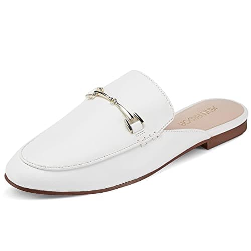 JENN ARDOR Mules for Women Flats Backless Loafers Shoes Slip On Slippers Pointed Toe Low Heel Work Slides Womens Mules Casual Shoes - Image 1