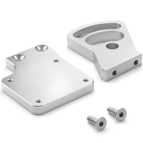 Aluminum Upgraded Motor Mount for Traxxas Revo 2.5, Revo 3.3, E-Revo Brushless Conversion Motor Holder RC Car Motor Base Seat Upgraded Parts - Silver - Image 1