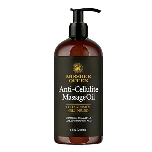 Anti Cellulite Massage Oil | Firming Body Oil with Collagen | 8 Fl Oz | Improve Skin Smooth & Appearance of Cellulite & Moisturizing | Neck & Legs & Body | Sensitive Skin | MC-1 Massage Care Series - Image 1