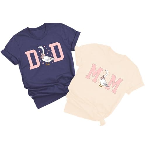 Mom and Dad Shirts Pregnancy Announcement Tshirts Couple Matching Outfits Pregnancy Reveal Mother Fathers Day Tee Darkblue 2XL - Image 1
