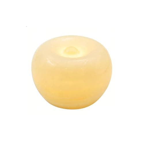 Marble Lamp Night Light Touch Bedside Table Lamp for Bedroom,Type-C Rechargeable Small Desk Bedside Small Lamps,Eye Caring Dimmable LED Ambient lamp (Apple（3.1 * 3.1 * 2.3in）) - Image 1
