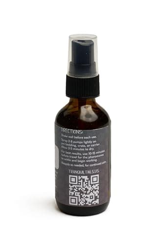 Tranquil Tails Pet Zen Pheromone Calming Spray for Dogs - Made in The USA - Alcohol-Free - for Carriers, Bedding, Travel & Vet Visits - Thumbnail 6
