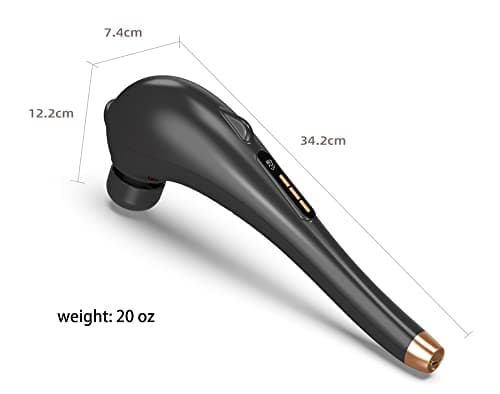 Asopal Back Massager for Pain Relief, Portable Cordless Massager with Type-C Charging, Deep Tissue Back Massage Machine, Hand Held Massage Tool, Body Relaxation Handheld, Rechargeable - Thumbnail 6