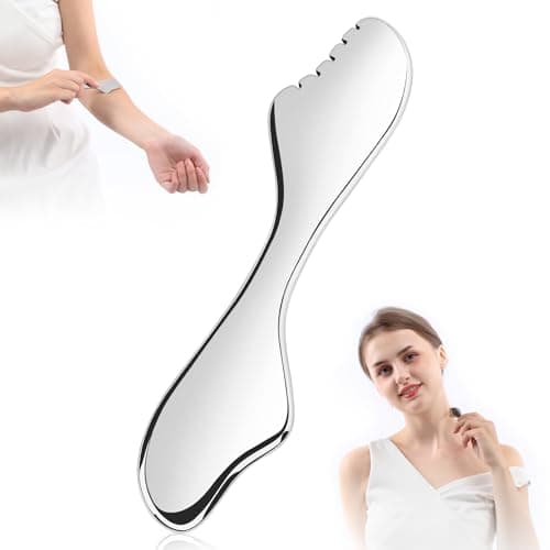 ANPODE Gua Sha Facial Tools,Guasha Massage Tool for Face&Body, Manual Massage Tool for Lymphatic Drainage &Jawline Sculpting & Puffiness Reducing,Gua Sha Muscle Scraper Tool,Skin-Care Tool