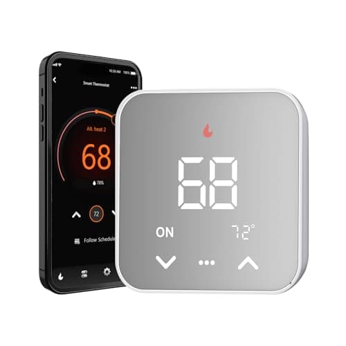 Smart Thermostat for House, WiFi Programmable Thermostat, Compatible with Alexa and Google Assistant, Remote Control Tuya/Smart Life, 𝗖-𝗪𝗶𝗿𝗲 𝗥𝗲𝗾𝘂𝗶𝗿𝗲𝗱 - Image 1
