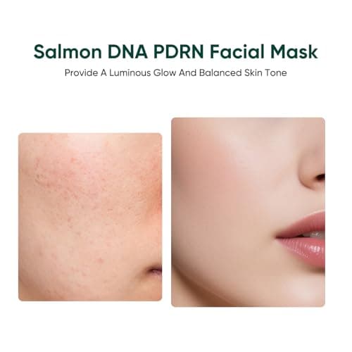 YAFUSIPE Salmon DNA PDRN Collagen Face Mask 10 Sheets, Hydrating Sheet Mask for Wrinkle & Fine Line Reduction, Glass Skin Care Facial Masks for Women, Moisturizing Anti-Aging - Thumbnail 4