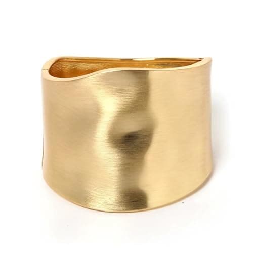 AYWFCBF Bangle Bracelets for Women | Trendy wide Bracelets | Hinged Arm Cuff Bangles 14k Gold Plated Chunky Jewelry for Women - Image 1
