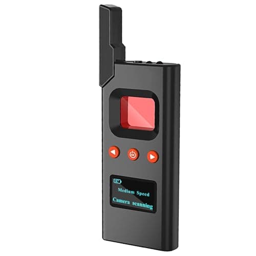 KEULGOUL Hidden Camera Detector & RF Bug Finder, Portable GPS Tracker Detector and Bug Sweeper for Privacy Protection in Car, Hotel, Office, Home & Travel