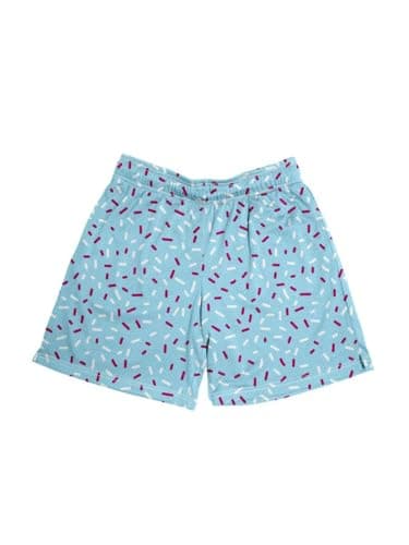 Men's Ice Cream Graffiti Print Mesh Athletic Lightweight Quick-Dry Gym Shorts with Pockets for Running Basketball Workout (US, Alpha, X-Large, Regular, Regular, Blue) - Thumbnail 4