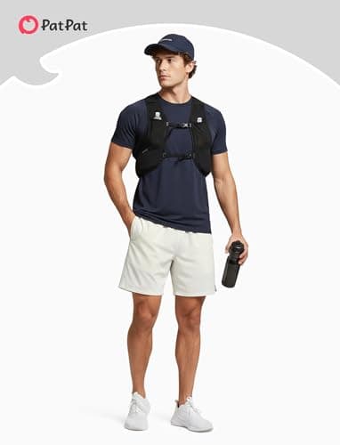 PATPAT Men's Short Sleeve Active T-Shirt Quick Dry Athletic Tee Running Swim Tops Summer Moisture Wicking Shirts, Dark Blue, XXL - Thumbnail 6