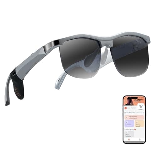 WAMOVAL Smart Glasses - Bluetooth Glasses for Men with 160 Languages Translation UV Protection Sunglasses with Chat GPT Multifunctional Smart Glasses for Men Women Travel,Work,Business,Fishing,Driving - Image 1