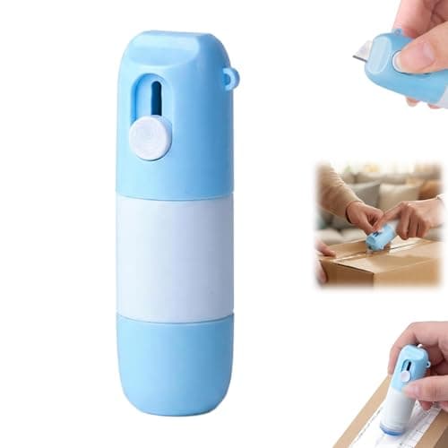Privacy Protection Roller, Personal Information Redactor for Thermal Paper, Confidential ID Blur Stamp for Packages Mail and Address, Identity Theft Prevention Tool for Home Office (Blue, 1pcs)